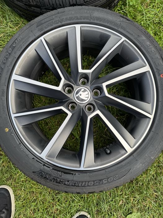 Felgi 17 5x100 skoda scala, kamiq, rapid, fabia, nowe opony letnie
