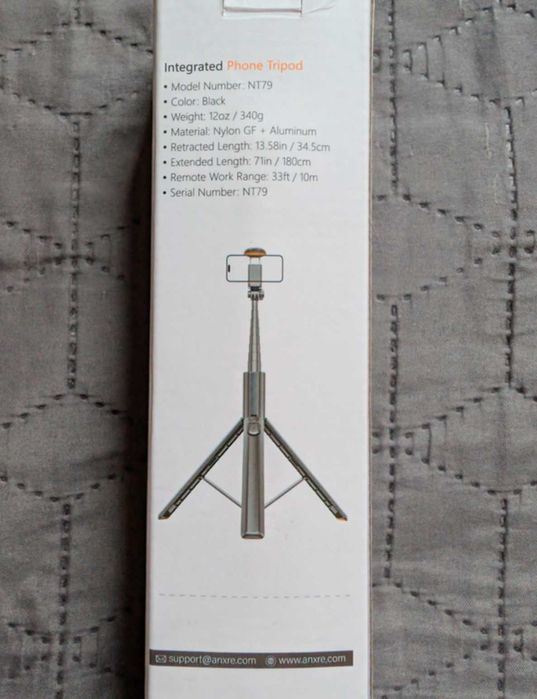Штатив для телефону, монопод, висувна селфі палиця Anxre nt79