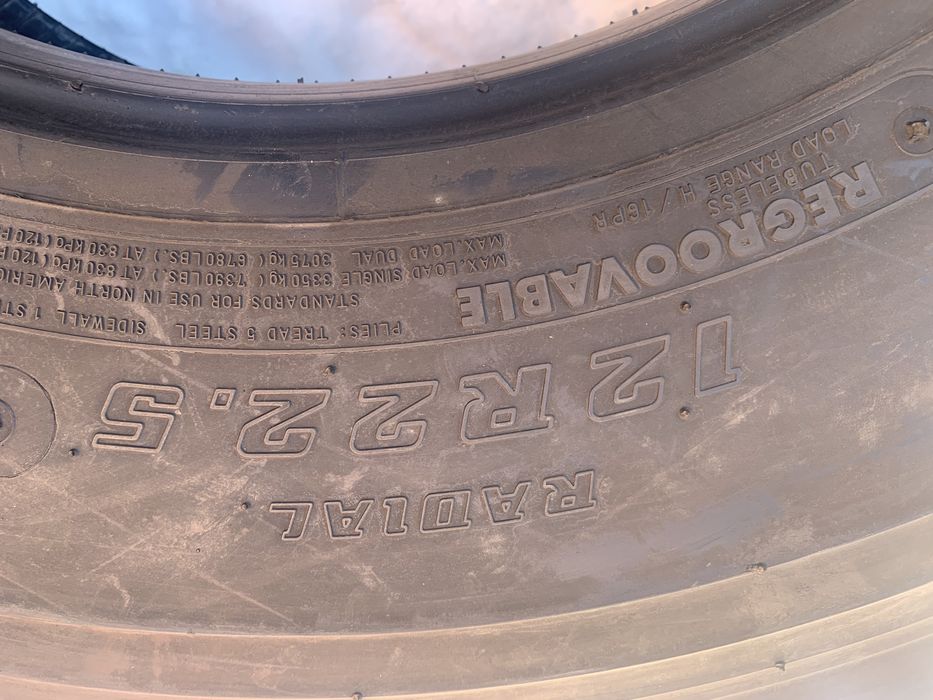Шини 12 R 22,5 бріджестон