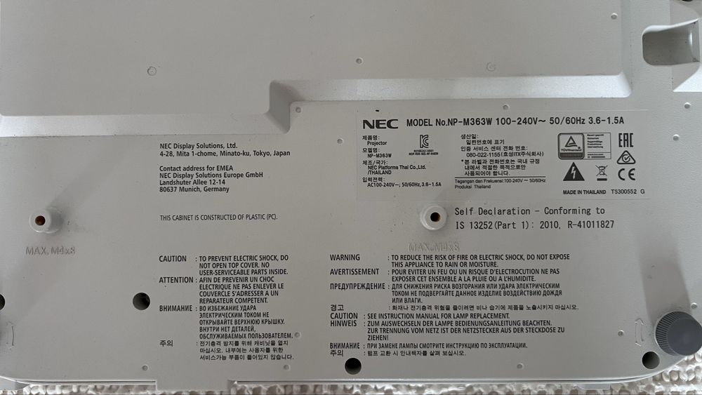 Projektor nec M363 W