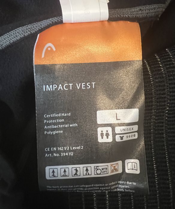 Захист спини мото, вело, лижі Head, L