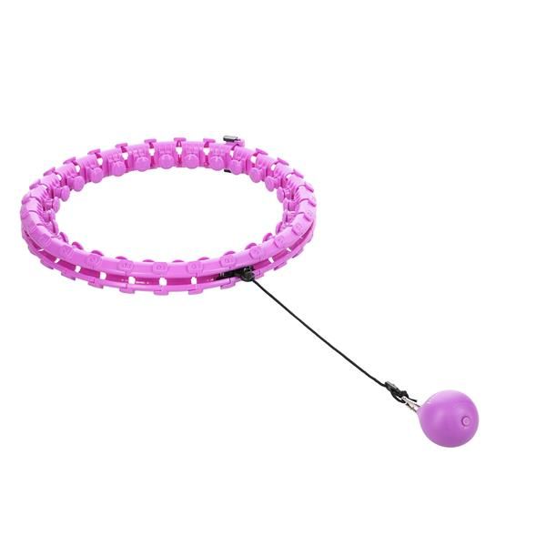 hhw12 plus size hula hop violet z wypustkami i obciążnikiem hms