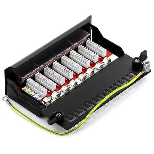 DeleyCON CAT 6a Patch Panel Krosownica 8 Portów