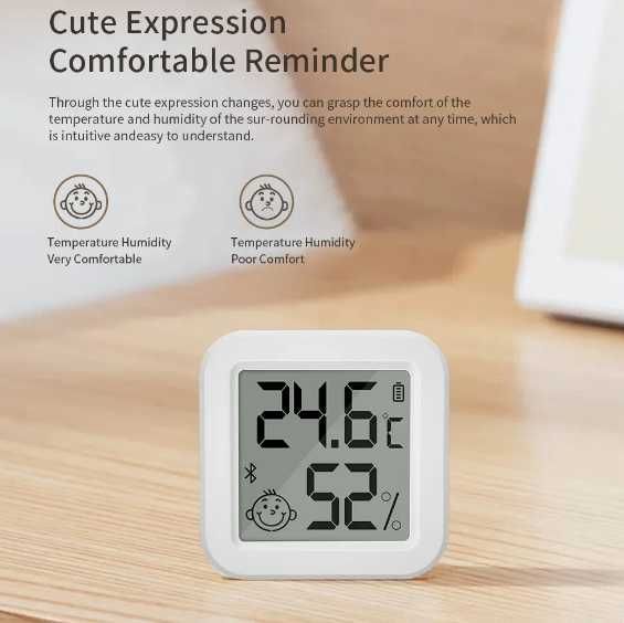 Термометр Bluetooth- датчик температуры и влажности Tuya с ЖК-дисплеем