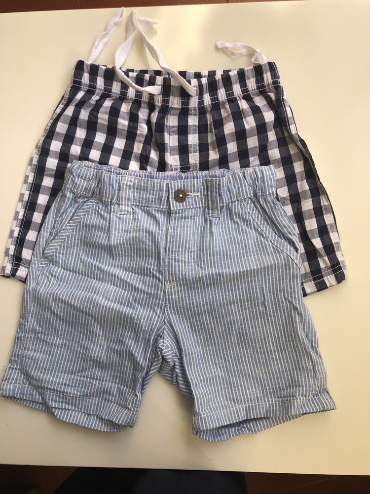 Roupa criança calções 2/3/4 anos H&M