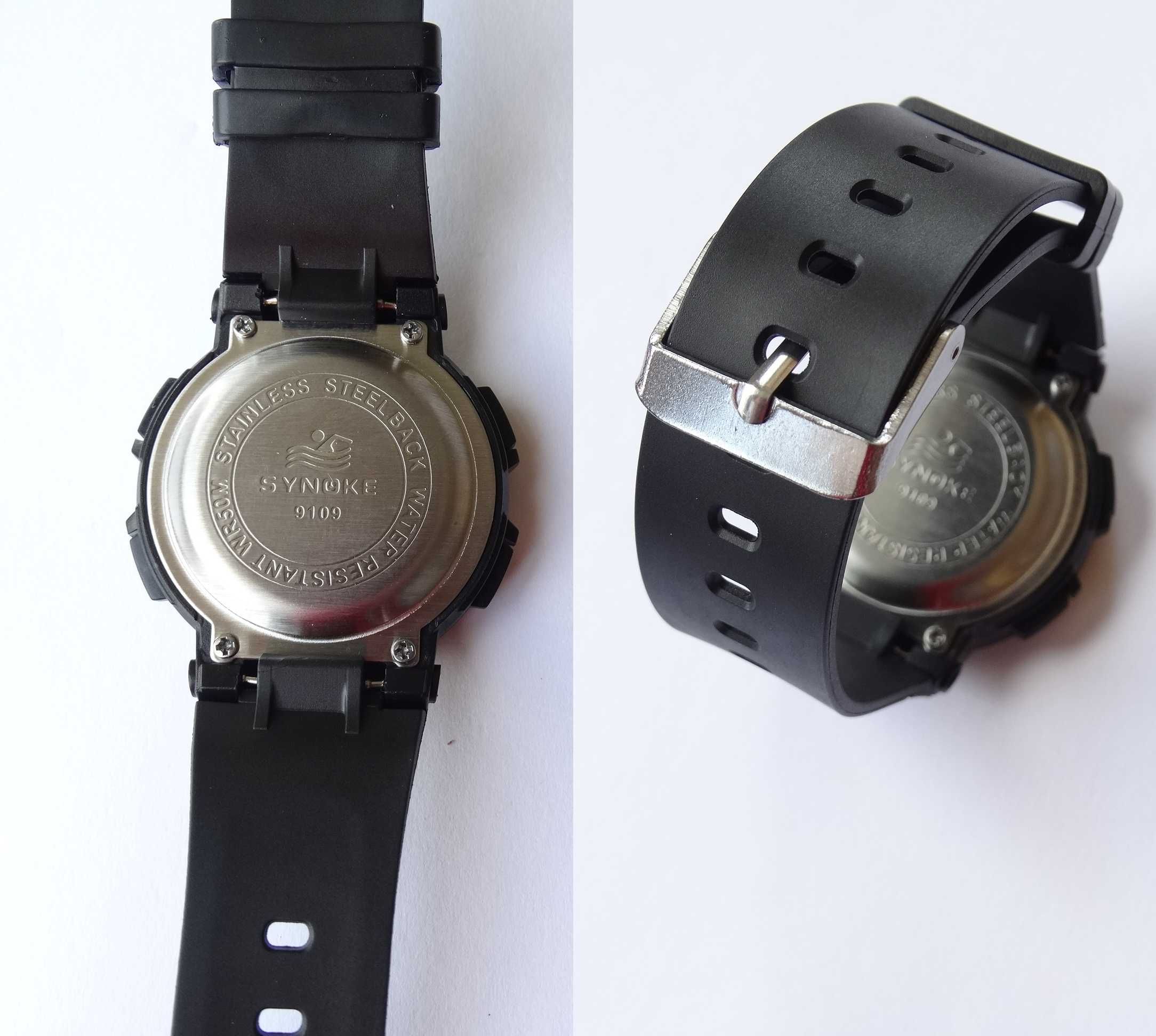 Zegarek elektroniczny cyfrowy Synoke LED podświetlana tarcza sporotwy
