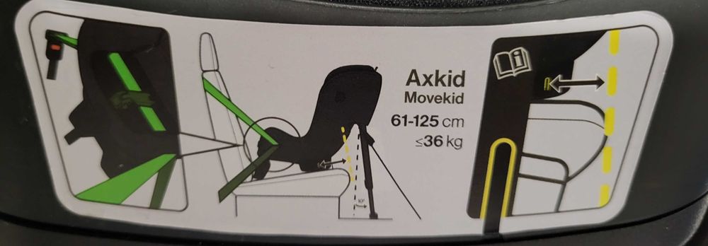 Cadeira de Criança Auto AXKID Movekid 61-125 cm ≤36 Kg
