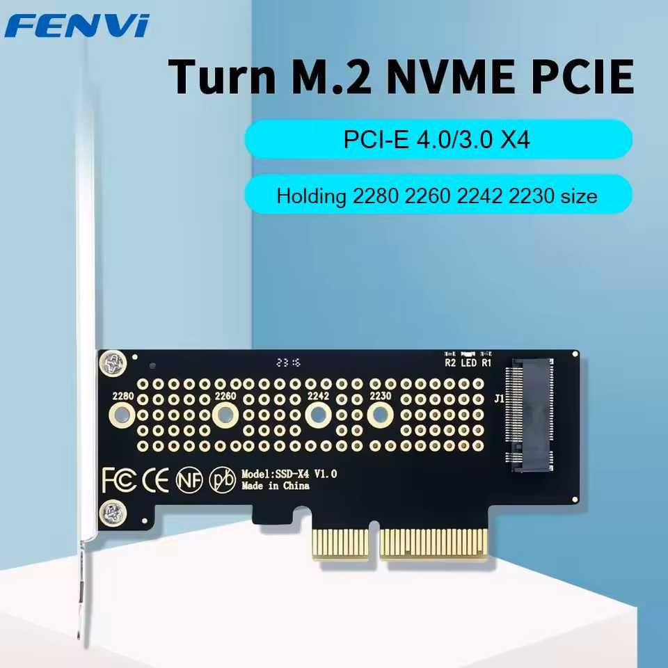 Адаптер розширення M.2 NVME to PCIe 4.0/3.0 x4 x1 SSD (Новий)