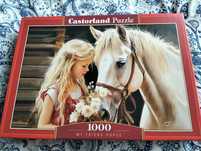 Puzzle 1000 Dziewczynka z koniem