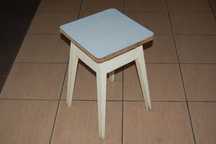 Taboret drewniany - PRL