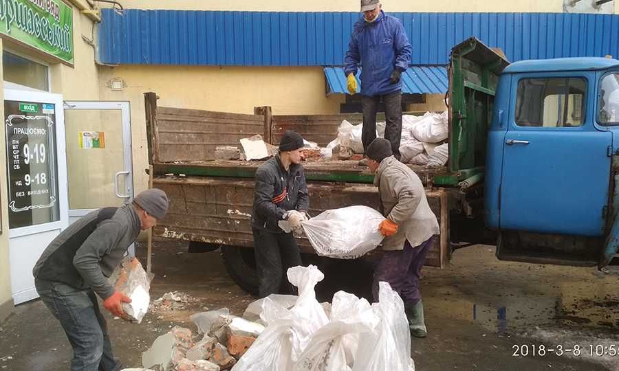 Вивіз сміття будівельне побутове гілля хлам бой доставка вантажники