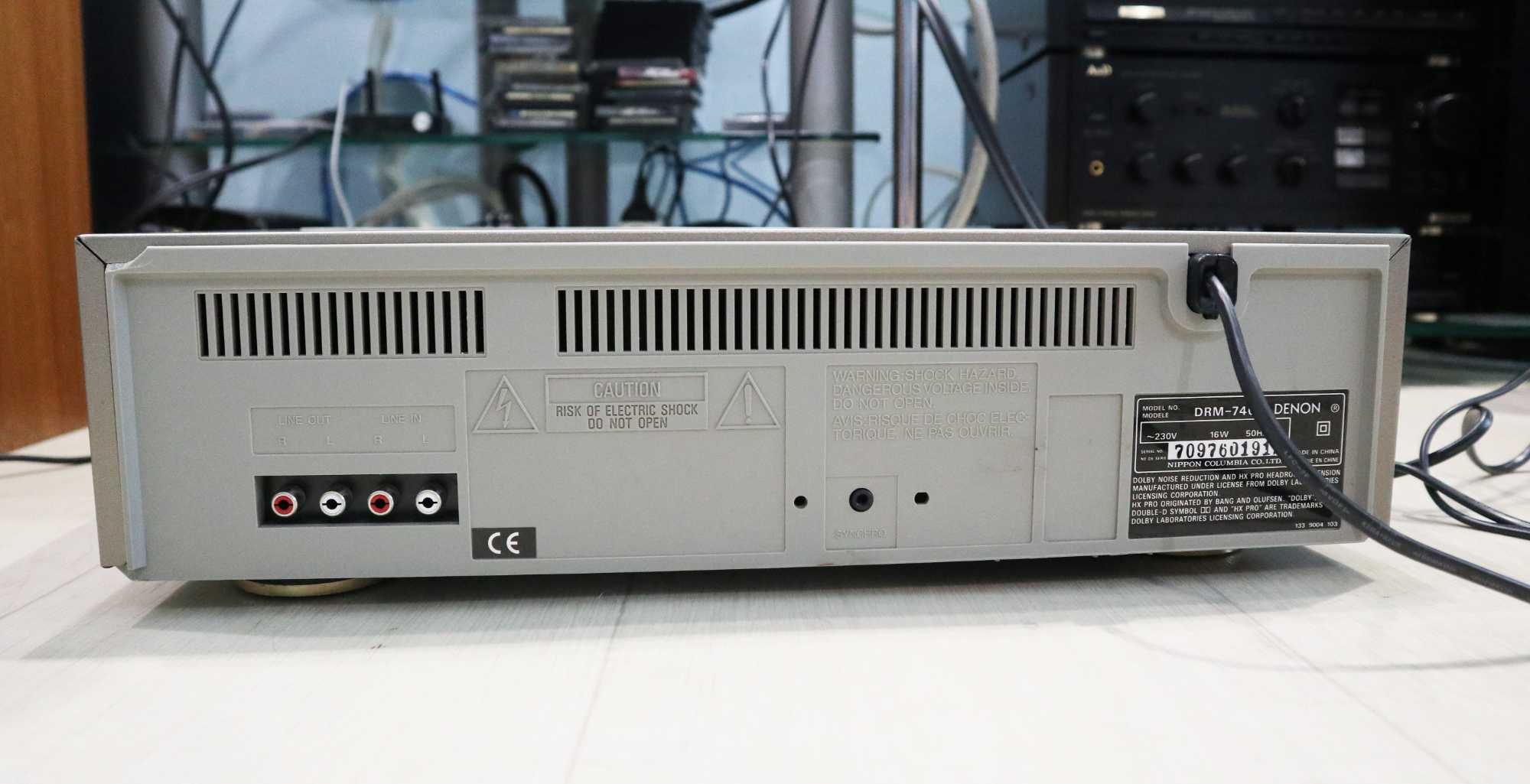 Кассетная дека DENON DRM 740 два тон вала 3 головки