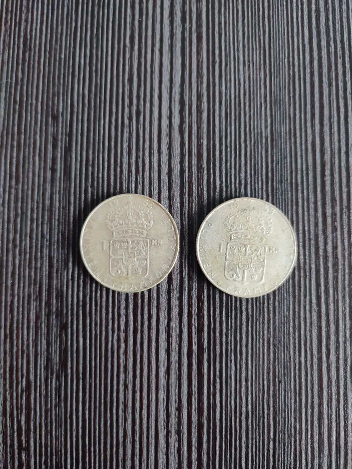 Zestaw 2 monety szwedzkie Ag 0.400