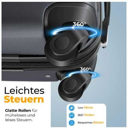 Walizki z twardą skorupą zestaw 3-częściowy KESSER