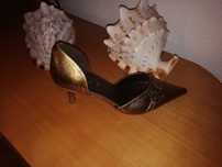 Sapato de senhora novos todos em bronze metalizado