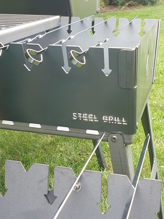 Grill Mangal składany - walizka 3 rozmiary - Solidny stal 2mm