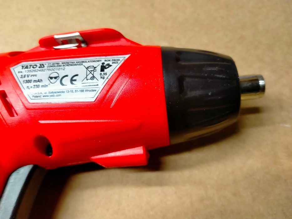 Wkrętak AkumulatorowyY 3,6V 1,3 AH
YATO YT-82760
