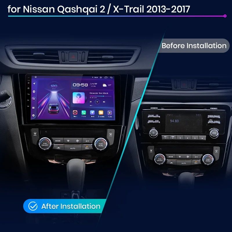 Panel radio nawigacja Nissan QASHQAI J11 x-TRAIL android