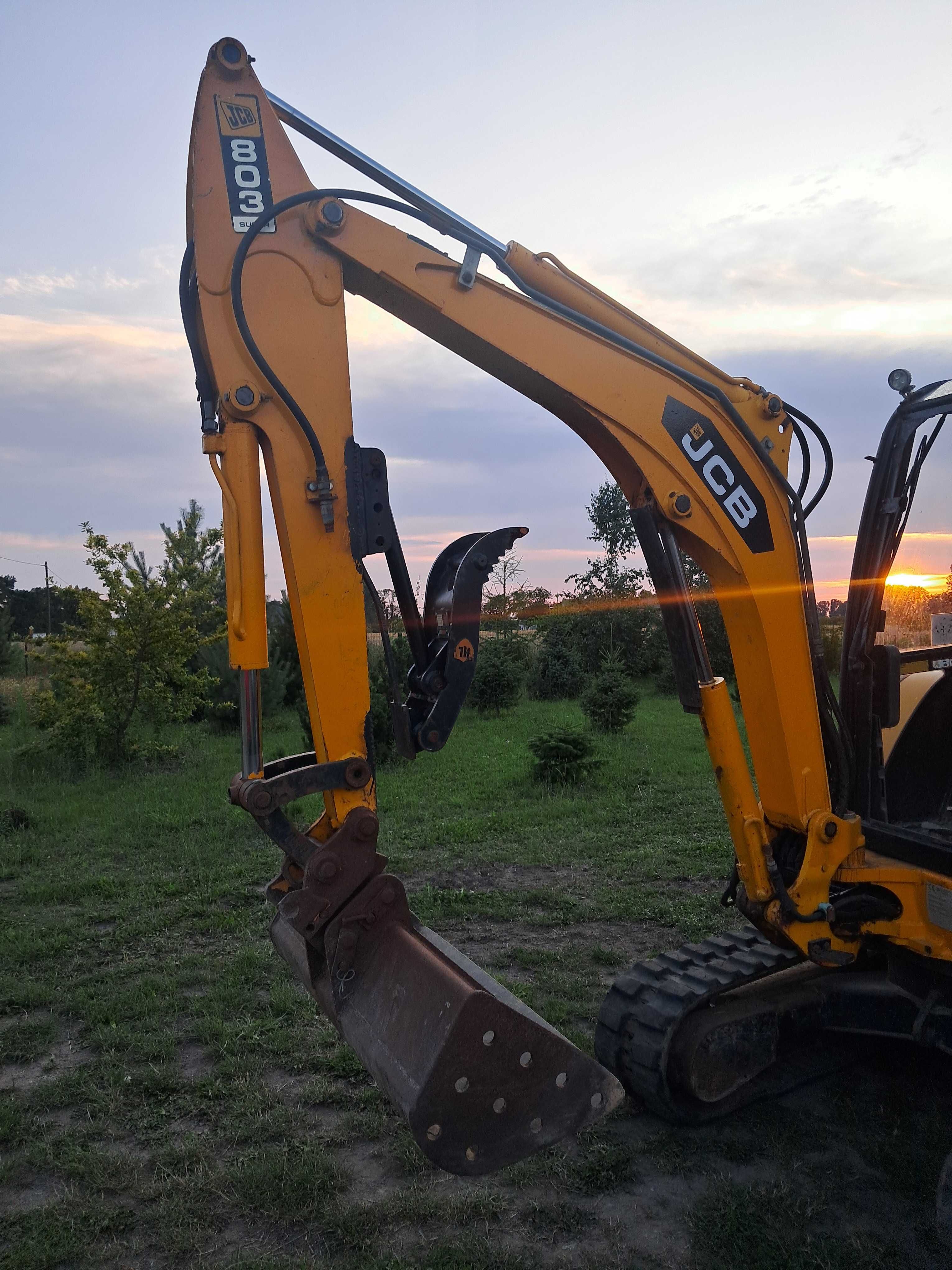 minikoparka mini koparka jcb 803 super