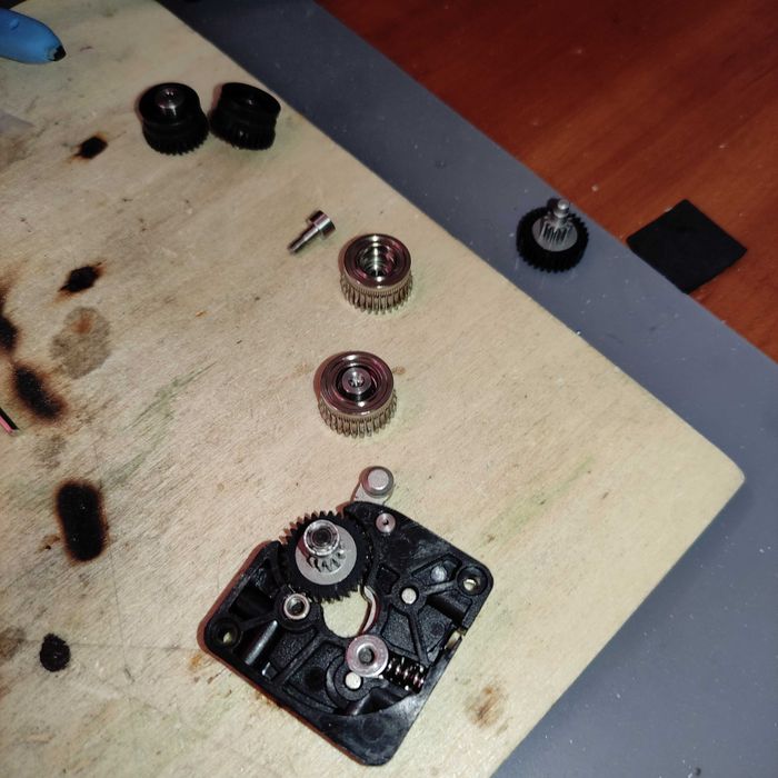 Екструдер до 3D принтера Creality K1/K1C/K1 MAX нові металеві шестерні