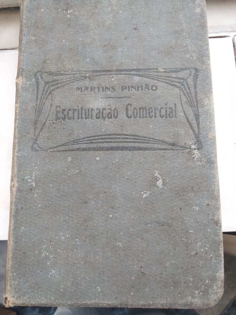 Livro antigo escrituração comercial