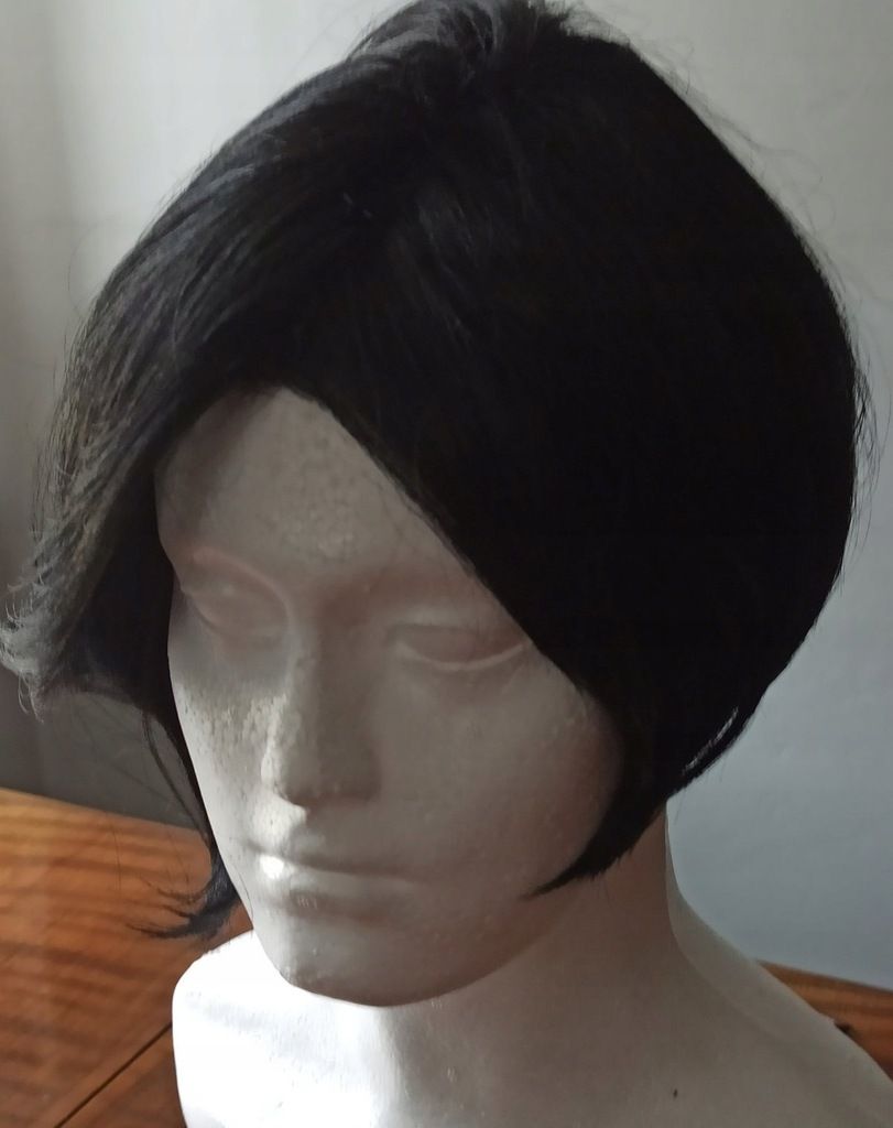 Nadia Bob Peruka Krótka Gęsta Czarna Brunetka
