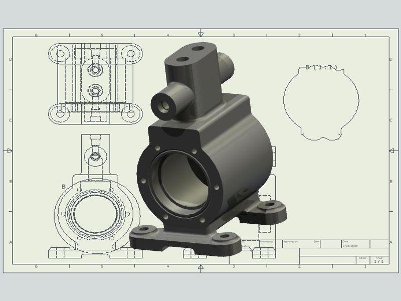 Serviço de impressão 3d /digitalização, cursos Autodesk Inventor, Auto