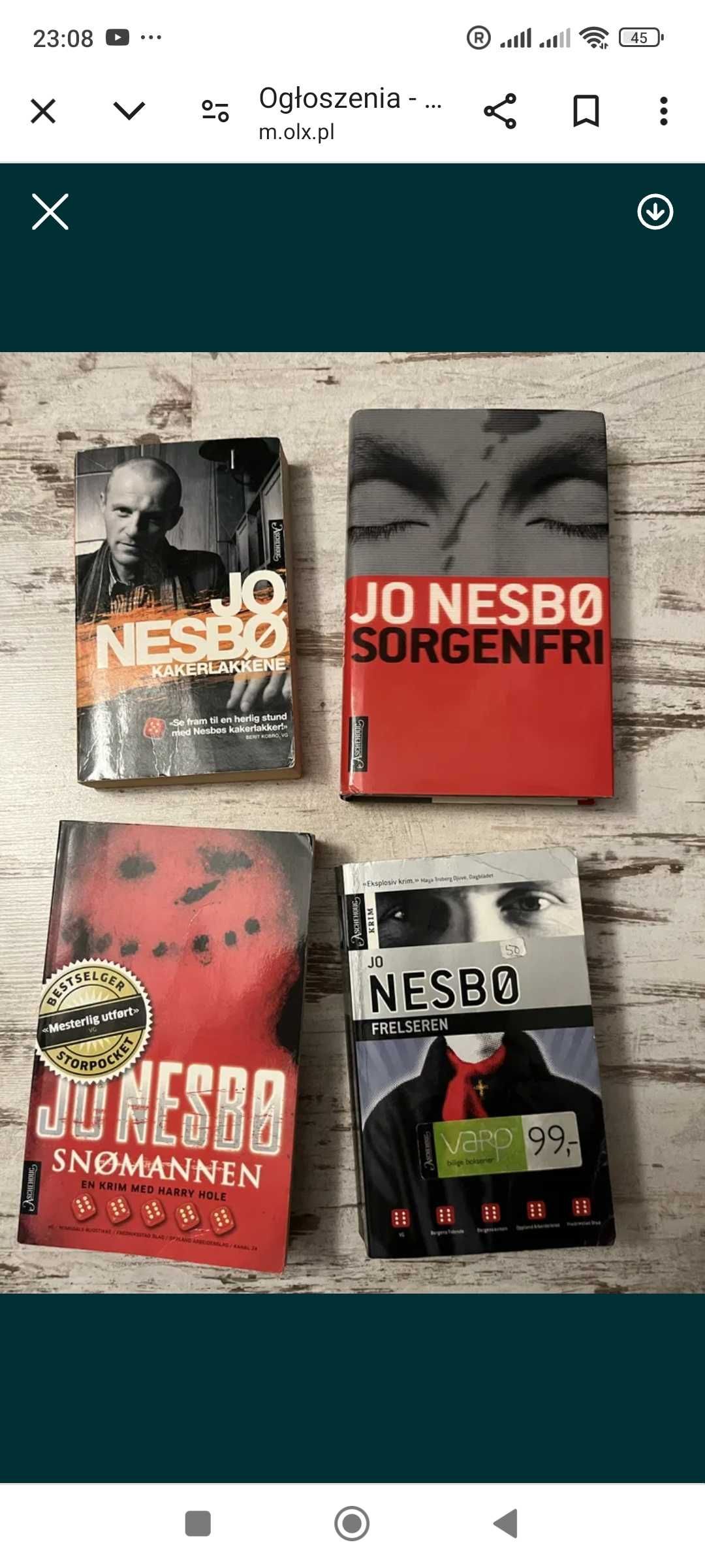Jo nesbo książki w języku norweskim