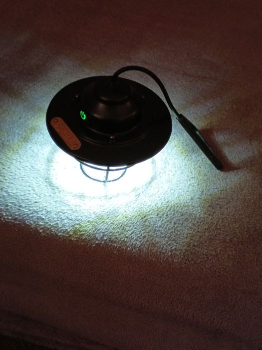 Lampa LED wisząca, kempingowa. Ładowanie przez USB. Różne tryby. Nowa!