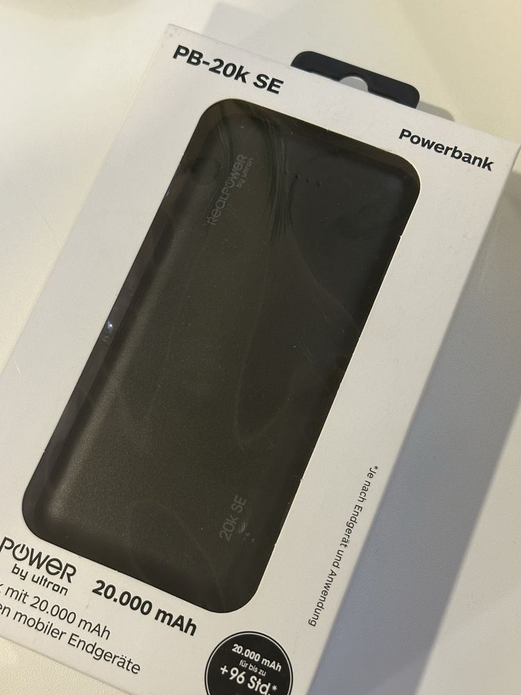 Павербанк RealPower 20000mAh USB 2xUSB Type-C 10 Вт PowerBank