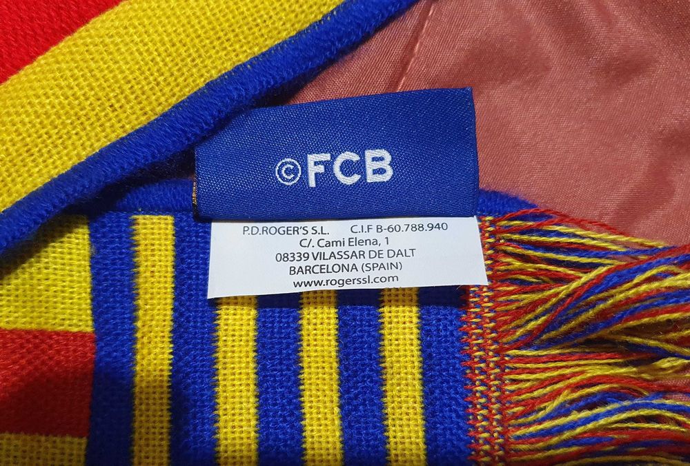 Cachecol do Futbol Club BARCELONA – oficial e original