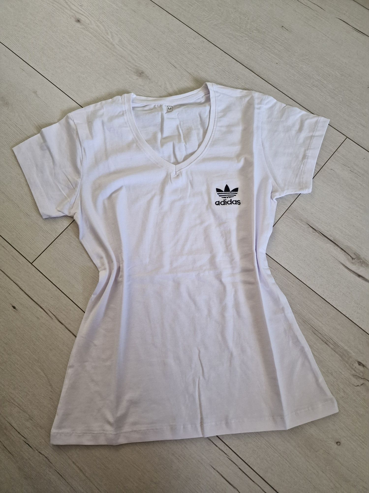 Biała koszulka damska t-shirt Logo Adidas
