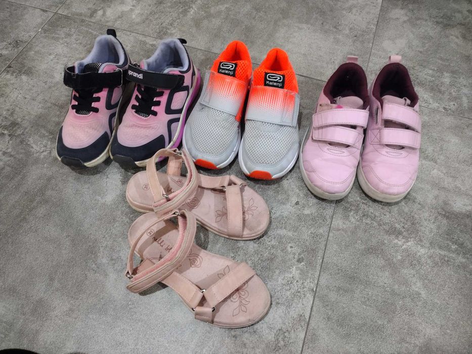 Buty rozmiar 32 sandały 31 zestaw 4 sztuki