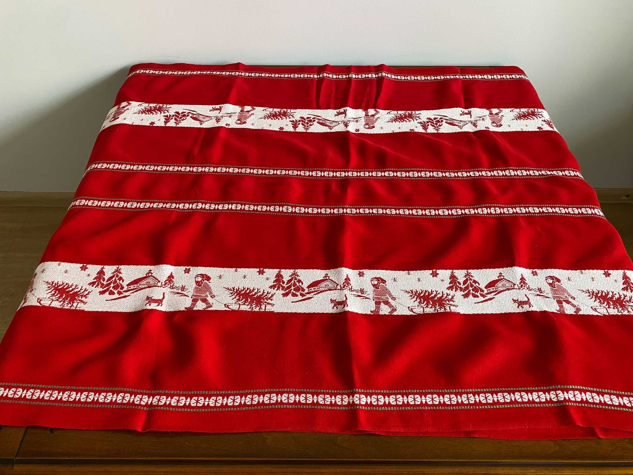Bieżnik Obrus Świąteczny Skandynawski 83x208 cm