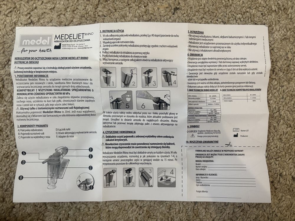 nebulizator MedelJet Rhido