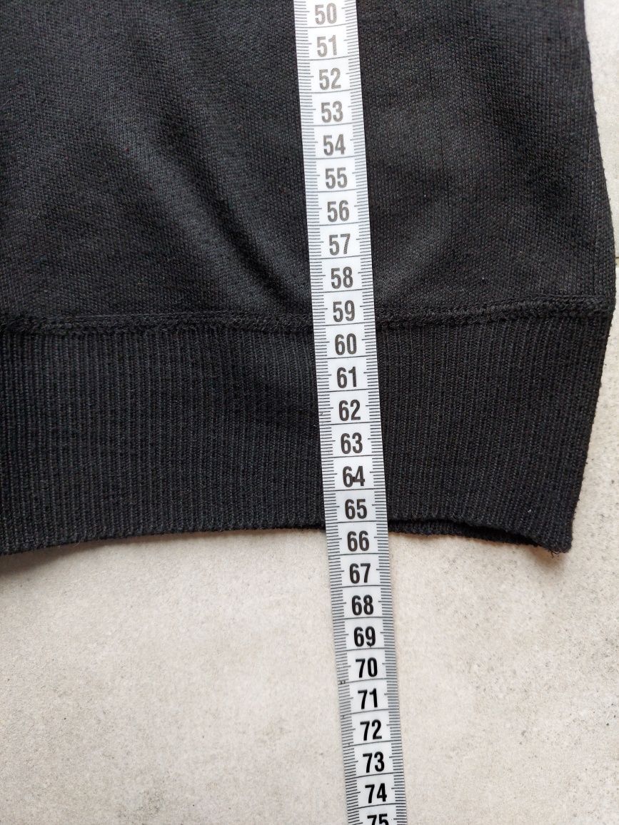 Klasyczny czarny sweter Lee Cooper rozmiar L prosty bez dekoltu basic