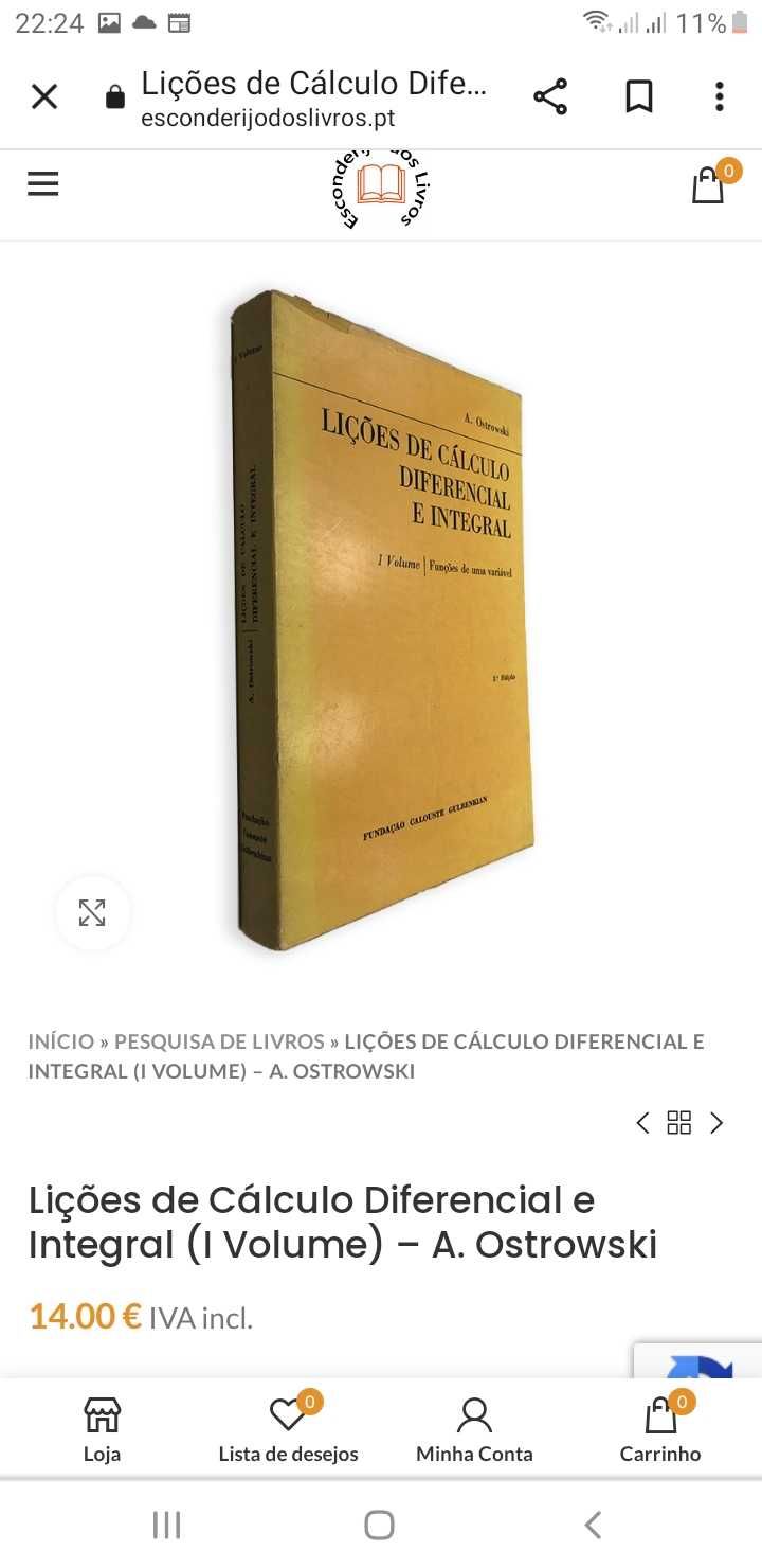 Cálculo Diferencial e Integral - Livro