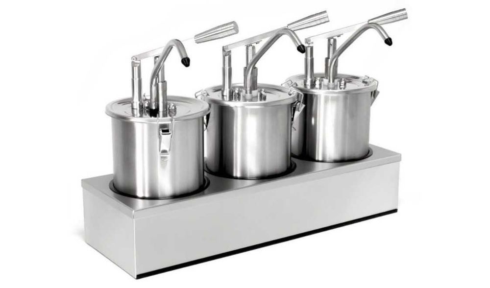 Dispensador de Molhos Triplo - NOVO