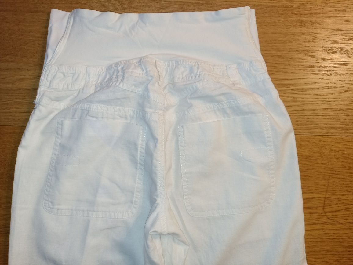 Spodnie ciążowe lniane H&M rozmiar S