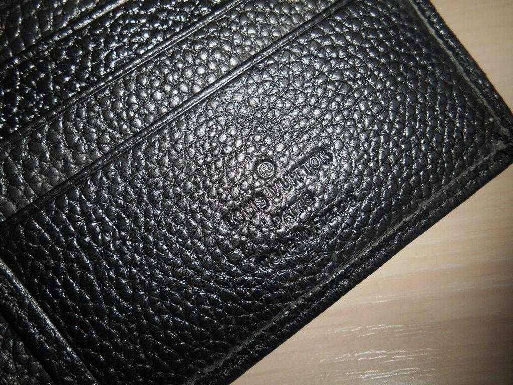 Louis Vuitton portmonetka Czarny portfel męski 55-009B23