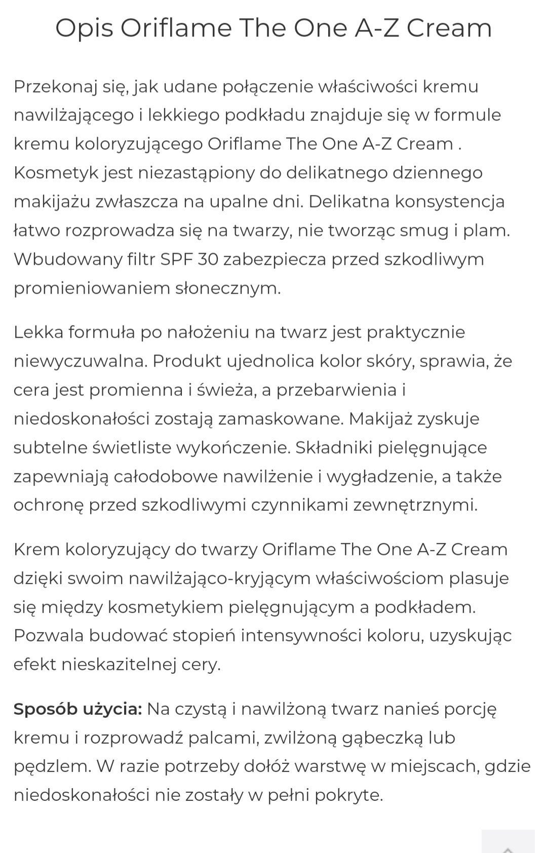 Zestaw do makijażu Oriflame.  Dwa produkty