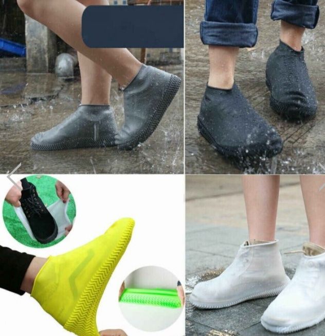 Силіконові чохли бахили для взуття від дощу та бруду Waterproof Silico