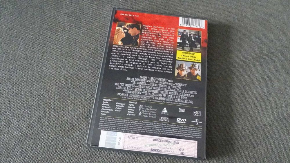 DVD Mar De Chamas . Ron Howard - RARO