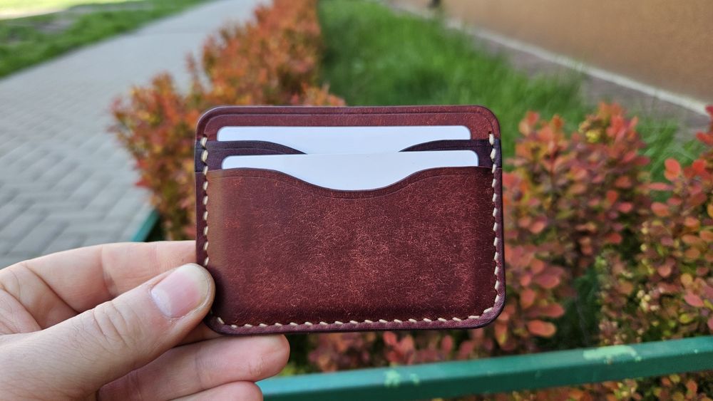 Borubar Skóroszyj - cardholder / mini portfel z przepięknej skóry