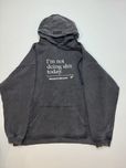 Худі Vetements Not doing thit today L Washed black