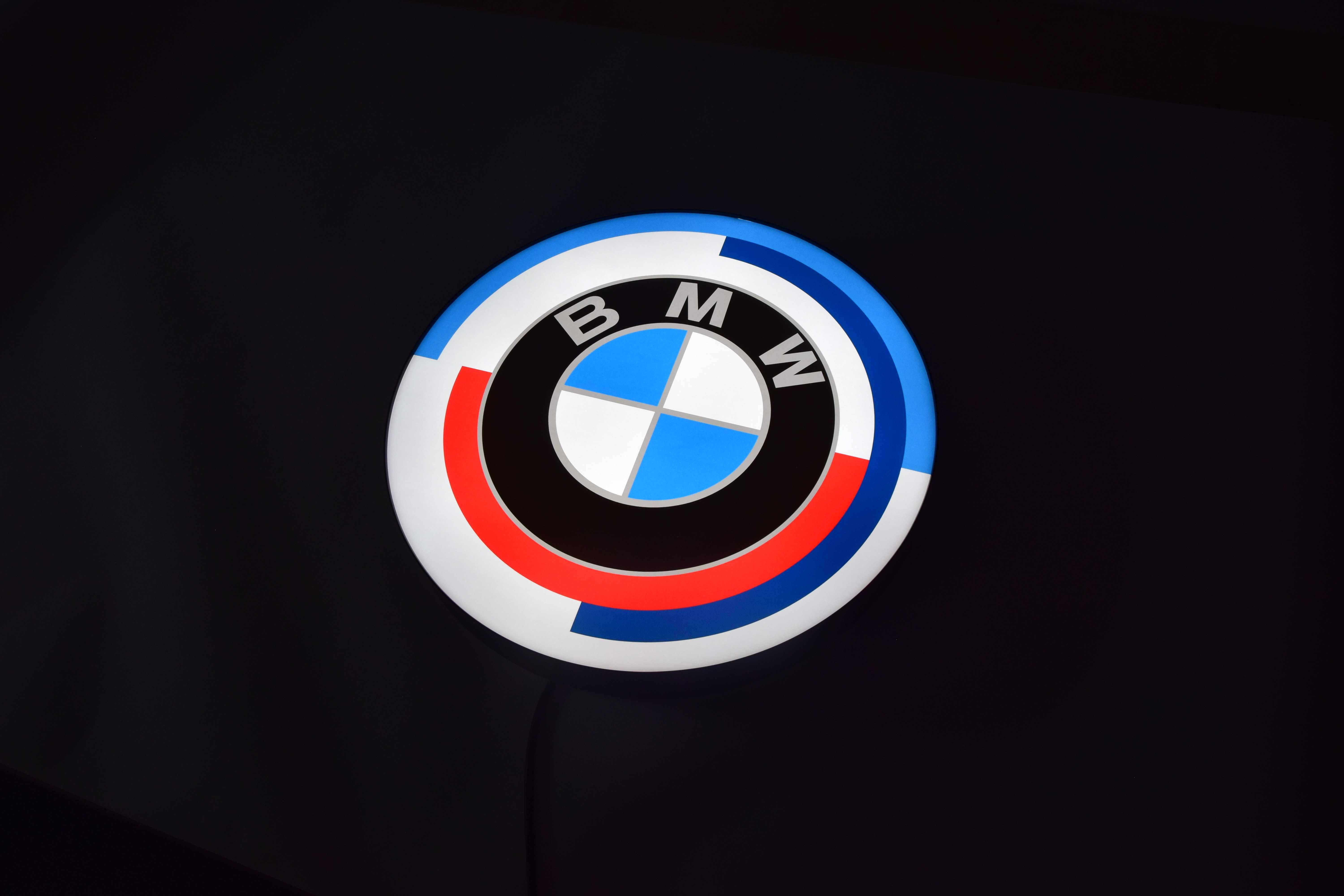 LED Neon BMW M-POWER, Podświetlany Baner, Logo świecące, Szyld 3D