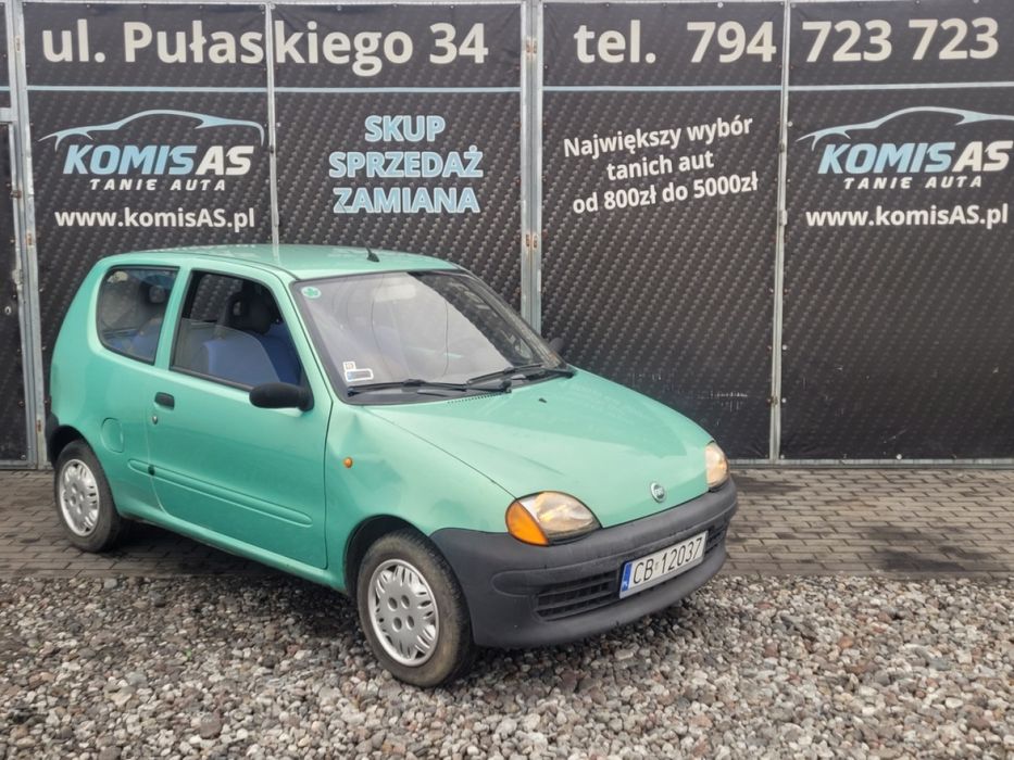 Fiat Seicento 0.9 2001r • SALON POLSKA 1 właściciel • przegląd czerwca