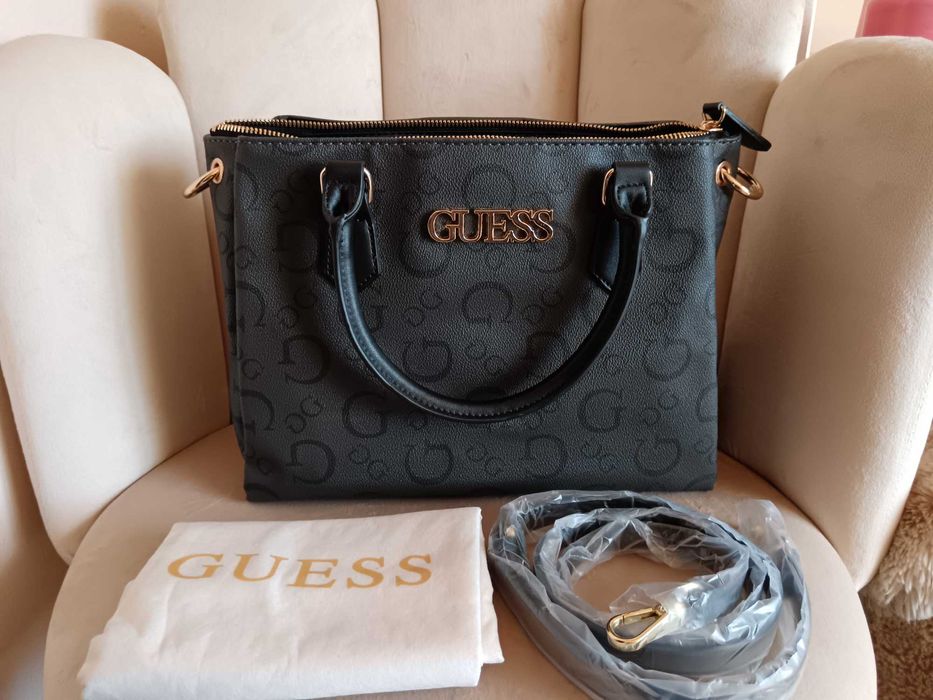 Nowa oryginalna Guess torebka czarna grafit