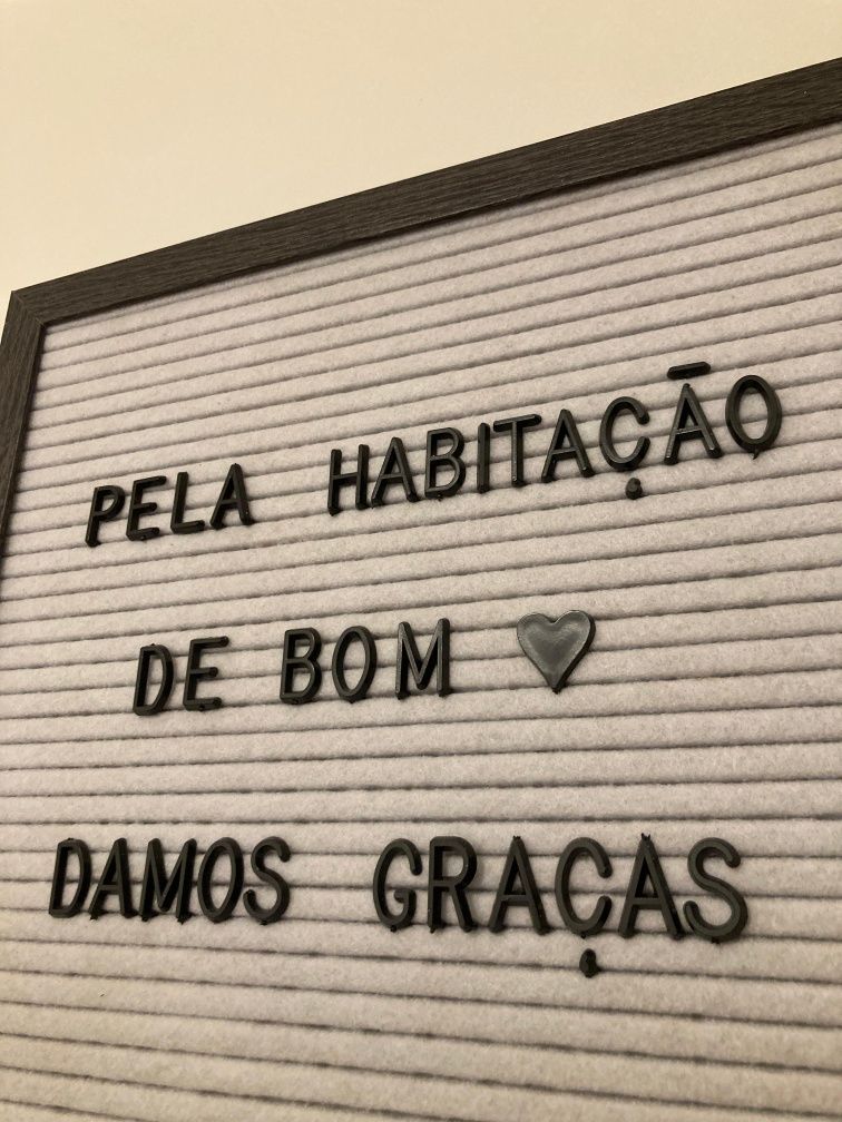 Quadro com letras - letter board 30x30cm