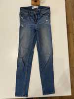 Jeansy damskie straight mid rise w26l29